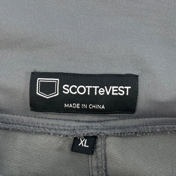 SCOTTeVEST Margaux Cargaux Cargo Pants Womens Sz XL Gray Utility Travel Hiking - Picture 3 of 11
